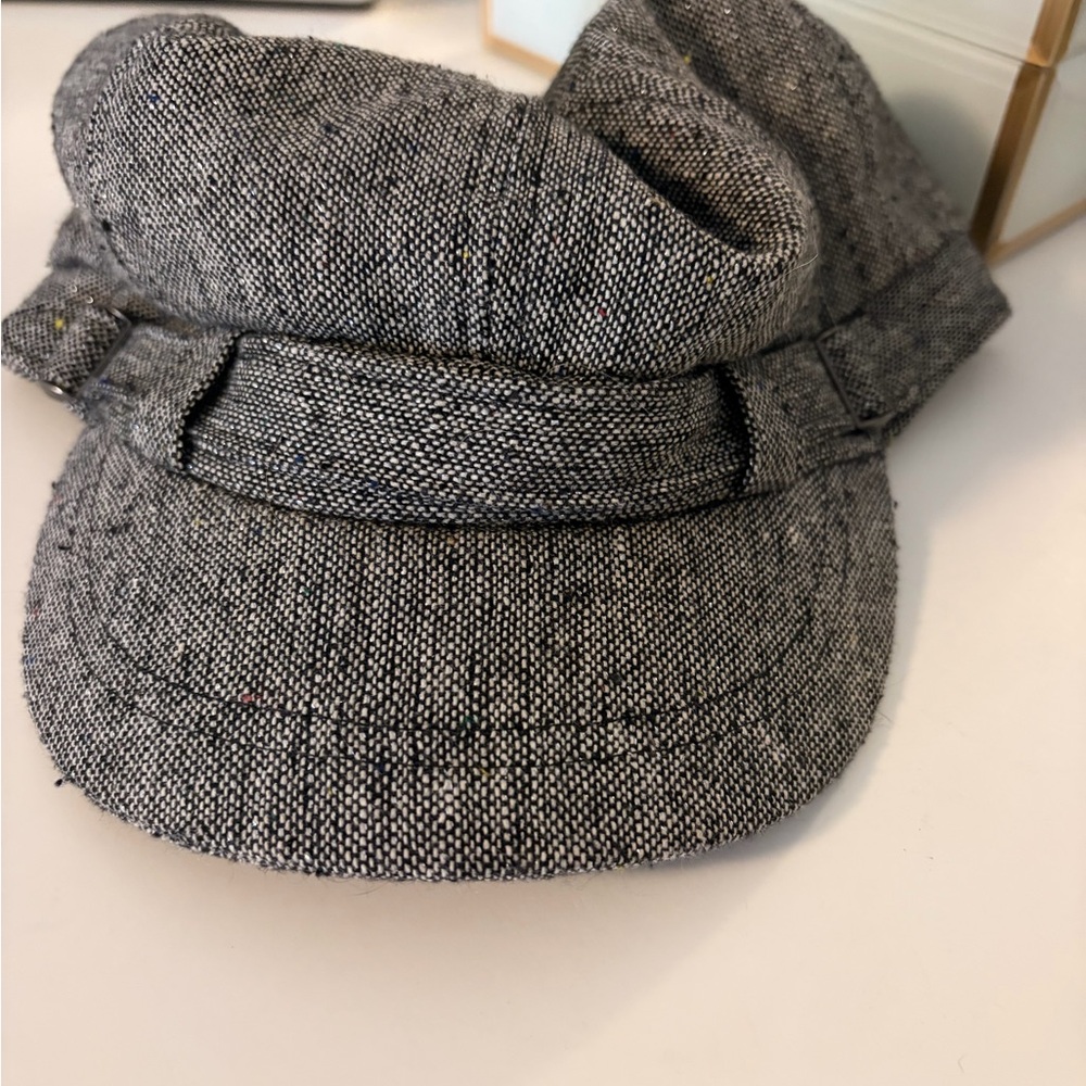 Stetson Black and Gray Tweed Cap